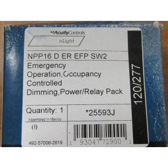 Acuity Controls NPP16 D ER EFP SW2 PowerRelay Pack NPP16DEREFPSW2