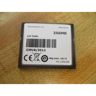 SiliconSystems, SSD-C25MI-3512 256MB SiliconDrive CF SSDC25MI3512 - Used
