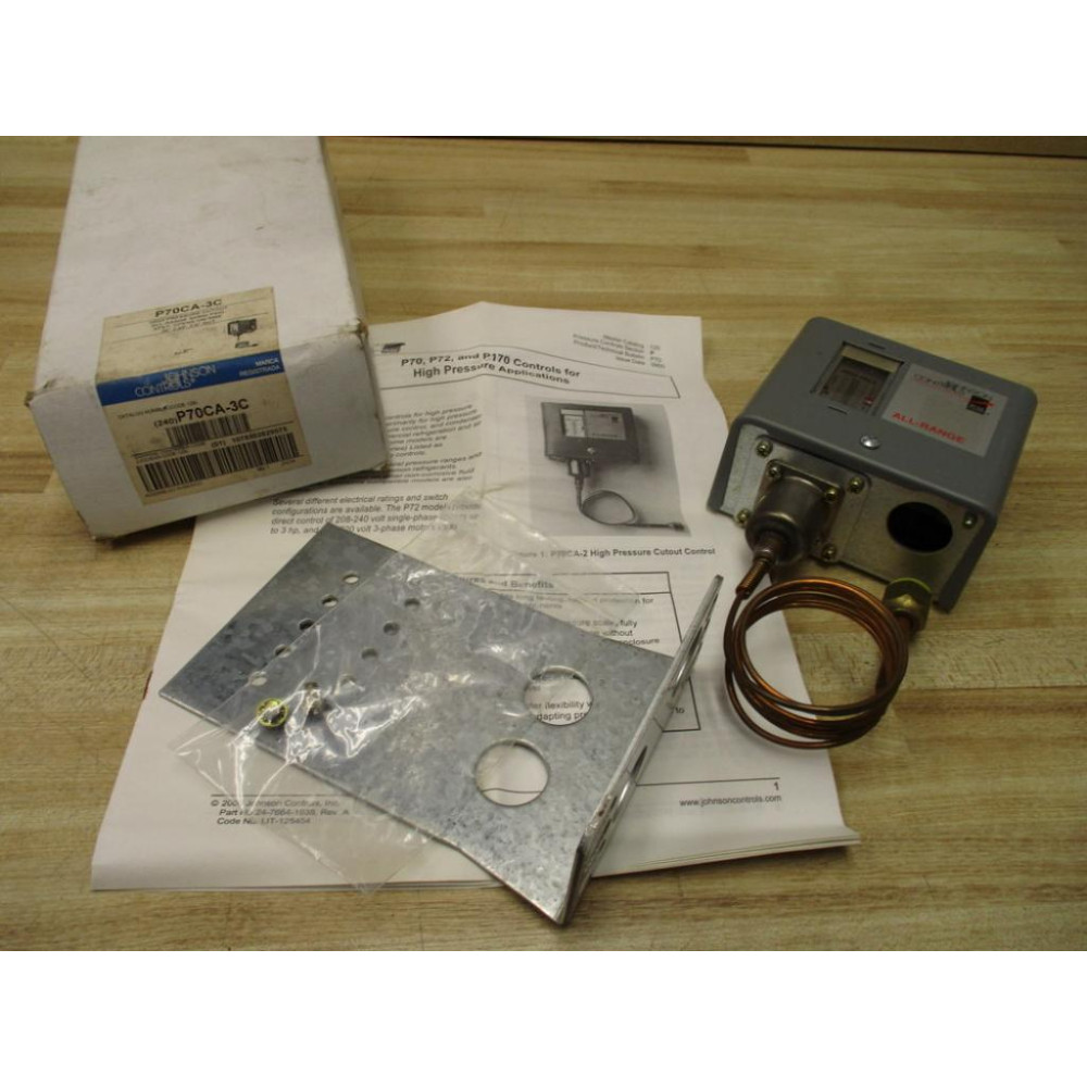 Johnson Controls P70CA-3C Pressure Switch P70CA-3 Johnson Controls P70CA-3C Pressure Switch P70CA-3