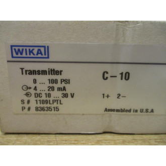 Wika C-10 Pressure Transmitter C10