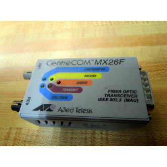 Allied Telesyn CentreCOM AT-MX26F Fiber Optic Transceiver ATMX26F - Used