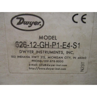 Dwyer 626-12-GH-P1-E4-S1 Pressure Transmitter 62612GHP1E4S1