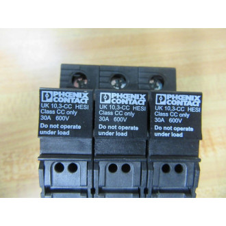 Phoenix Contact UK 10,3-CC HESI Fuse Block UK103CCHESI 3 Pole - New No Box