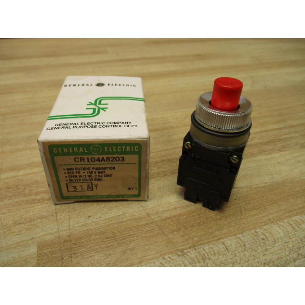 General Electric CR104A8203 Push Button