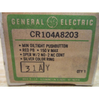 General Electric CR104A8203 Push Button