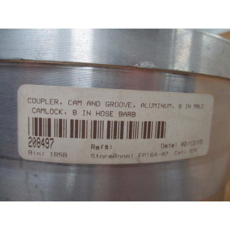 Generic 8" Type E Cam & Groove Coupler 8"E - New No Box