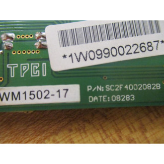 TPCI SC2F4002082B LCD Power Inverter WM1502-17 BB23661C - Used