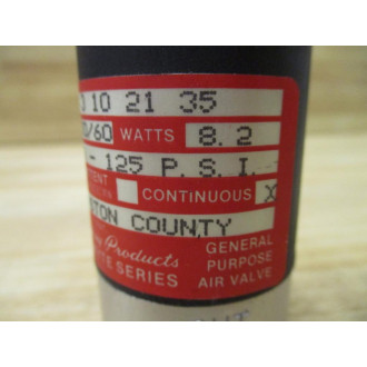 Humphrey Products 062E1 3 10 21 35 Vacuum Air Solenoid Valve 062E13102135