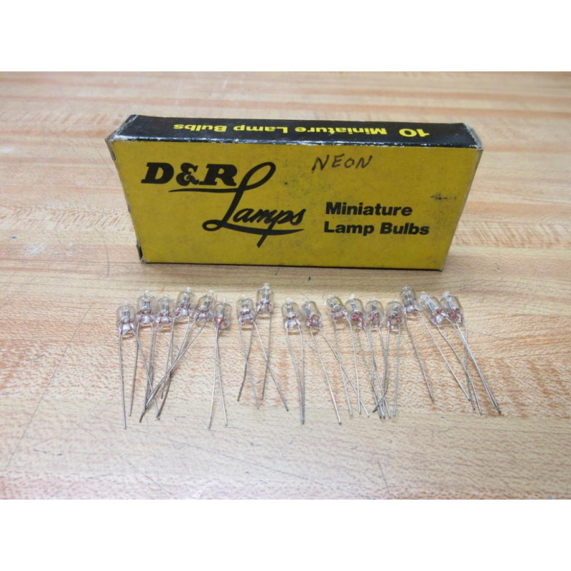 D&R Lamps NE-2 Miniature Lamp, Light Bulb AJA (Pack of 17)
