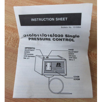 Rancor 010-2054 High Pressure Control 0102054