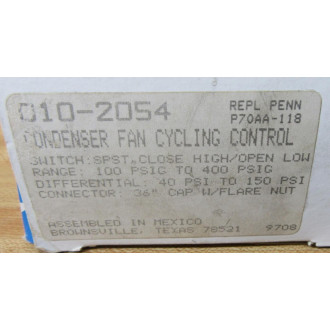 Rancor 010-2054 High Pressure Control 0102054