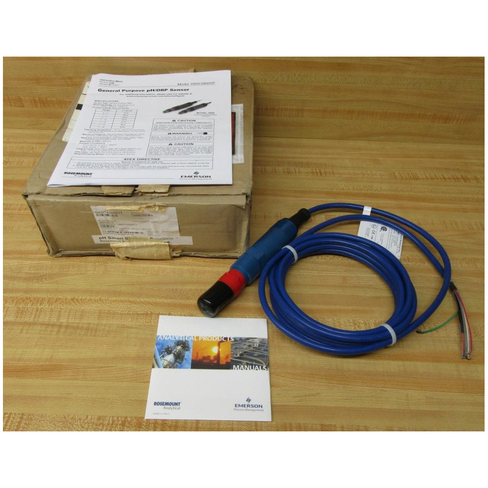 Rosemount 3900-02-10 pH Sensor 39000210 WO Pre-Amp