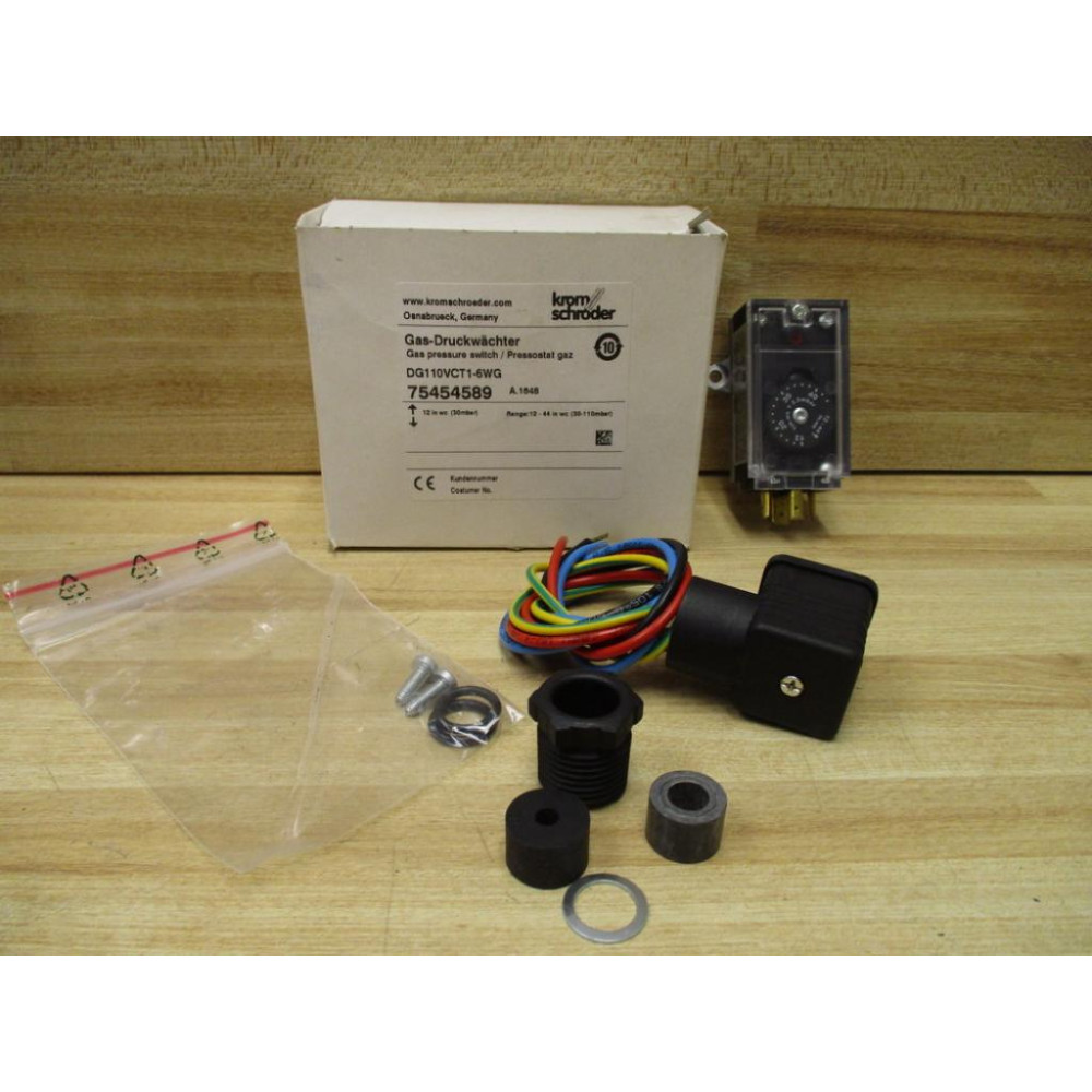 Krom Schroder DG110VCT1-6WG AirGas Pressure Switch 75454589 Krom Schroder DG110VCT1-6WG AirGas Pressure Switch 75454589