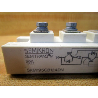 Semikron SKM195GB124DN Thyristor Module W1 Missing Screw - Used