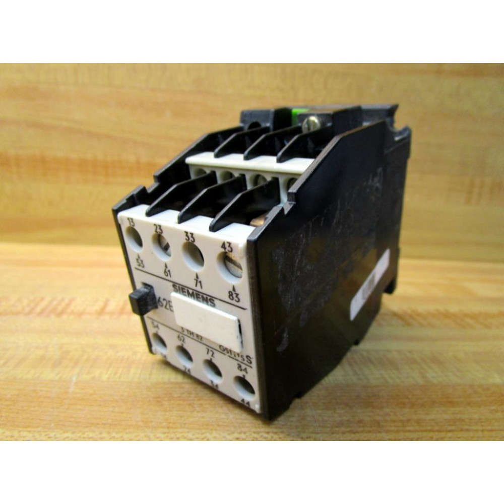 Siemens 3TH8262-0A Contactor 3TH82620A 110V CoilCracked Housing - Used