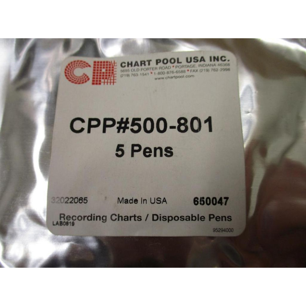 Chart Pool USA CPP500-801 Chart Recorder Pen CPP500801 (Pack of 5)