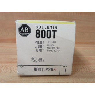 Allen Bradley 800T-P26G Pilot Light Unit 800TP26G W40171-002-02