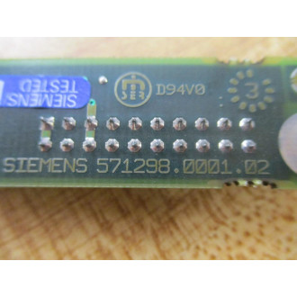 Siemens 571298.9001.02 Circuit Board 571298.0001.02 - Used