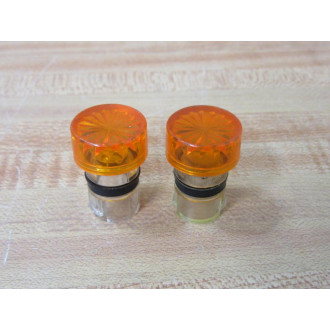 Allen Bradley 800MR-N2A Amber Pilot Light 800MRN2A (Pack of 2) - New No Box
