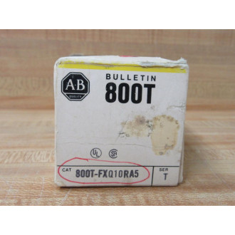 Allen Bradley 800T-FXQ10RA5 Illum. Push Button 800TFXQ10RA5