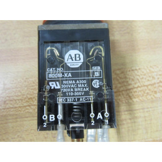 Allen Bradley 800MR-QT24A Amber Pilot Light 800MRQT24A