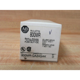 Allen Bradley 800MR-QA24GAK Illum. Push Button 800MRQA24GAK