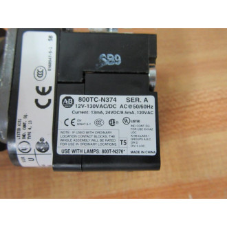 Allen Bradley 800T-QAH2G Push Button 800TQAH2G - New No Box