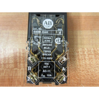Allen Bradley 800MR-QA24AAK Illum. Push Button 800MRQA24AAK