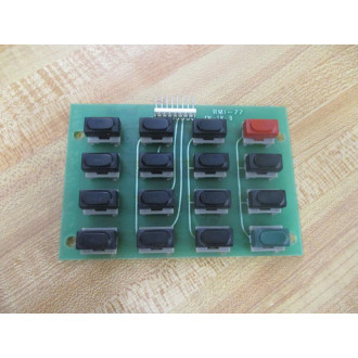 Okane Industrial RMI-77 16-Key Circuit Board RMI77 - Used