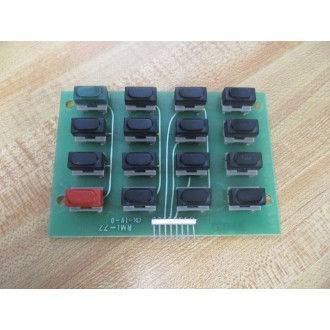 Okane Industrial RMI-77 16-Key Circuit Board RMI77 - Used