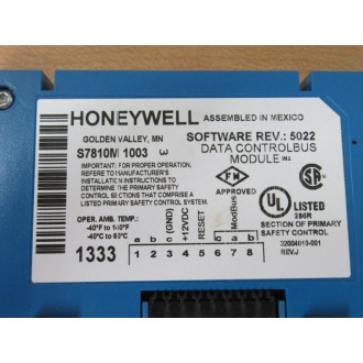 Honeywell S7810M 1003 Burner Control S7810M1003