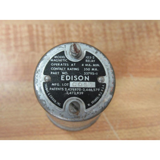 Edison 103-2 Magnetic Relay 33795-1 - Parts Only