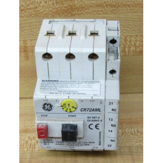 General Electric CR72AML Motor Starter W Aux Contact - Used