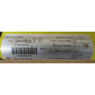 Allen Bradley T4K0480YD Light Curtain - Used