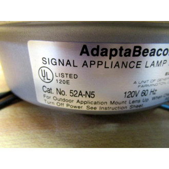 Edwards Signaling 52A-N5 Beacon Light 52AN5 WO Instr.3 Wire