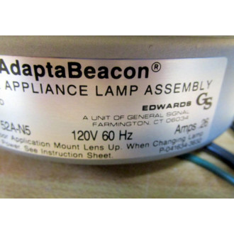 Edwards Signaling 52A-N5 Beacon Light 52AN5 WO Instr.3 Wire