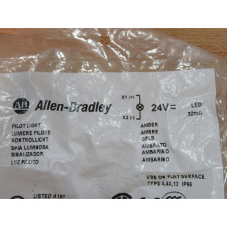 Allen Bradley 800FD-P0N3 Pilot Light 800FD-PON3 Amber Orange