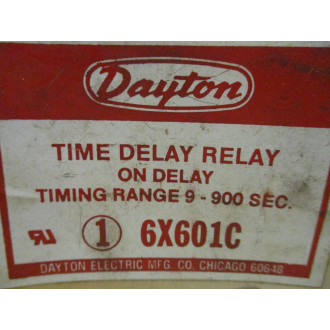 Dayton 6X601C Time Delay Relay