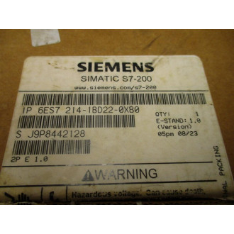 Siemens 6ES7 214-1BD21-0XB0 Power Supply Simatic S7-200 CPU 224 E-Stand: 1.0