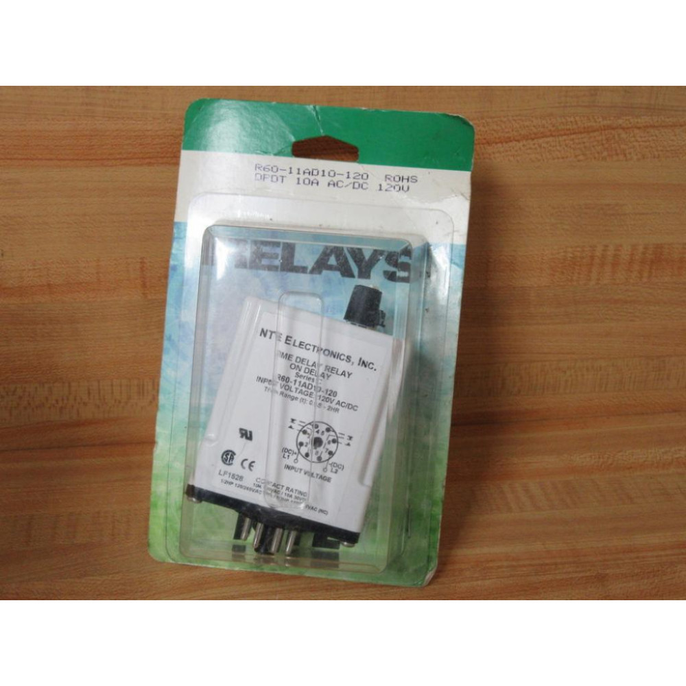 NTE R60-11AD10-120 Time Delay Relay R6011AD10120 NTE R60-11AD10-120 Time Delay Relay R6011AD10120
