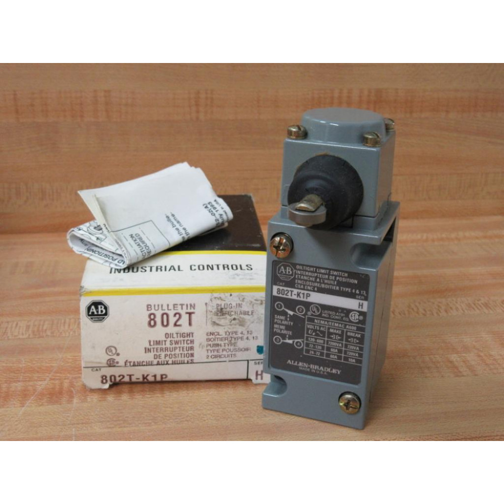 Allen Bradley 802T-K1P Limit Switch 802TK1P Series H