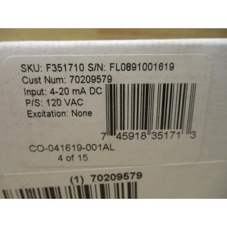 Simpson F351710 Digital Panel Meter Inch