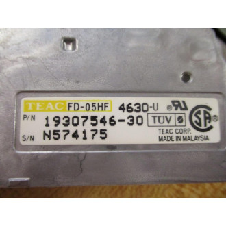 Teac 19307546-30 3.5" Floppy Disk Drive,1MB 853A0051 FD-05HF - Used