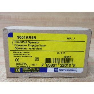 Square D 9001-KR9R PushPull Operator 32012 Series J