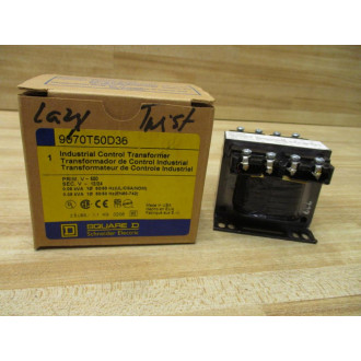 Square D 9070T50D36 Industrial Control Transformer