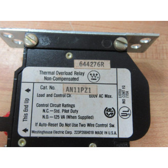 Reliance 64427-6R Overload Relay AN11PZ1