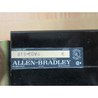 Allen Bradley 815-EOV4 Overload Relay 815-E0V4 - New No Box
