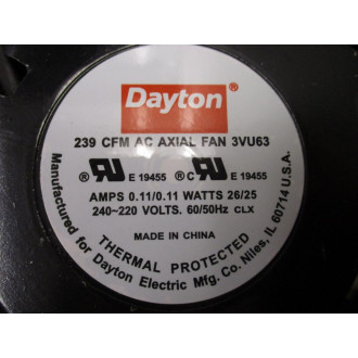 Dayton 3VU63 AC Axial Fan
