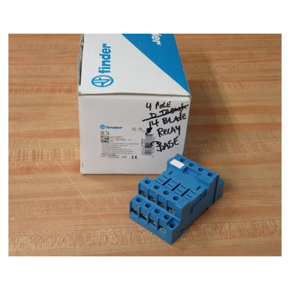 Finder 96.74 Relay Socket 9674 (Pack of 9)