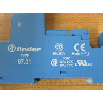 Finder 97.01.SPA Clamp Terminal Socket 9701SPA (Pack of 6)